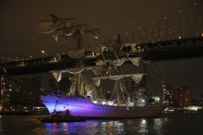 Mexican Tall Ship Strikes Brooklyn Bridge, Snapping Masts and Killing 2 Crew Members
